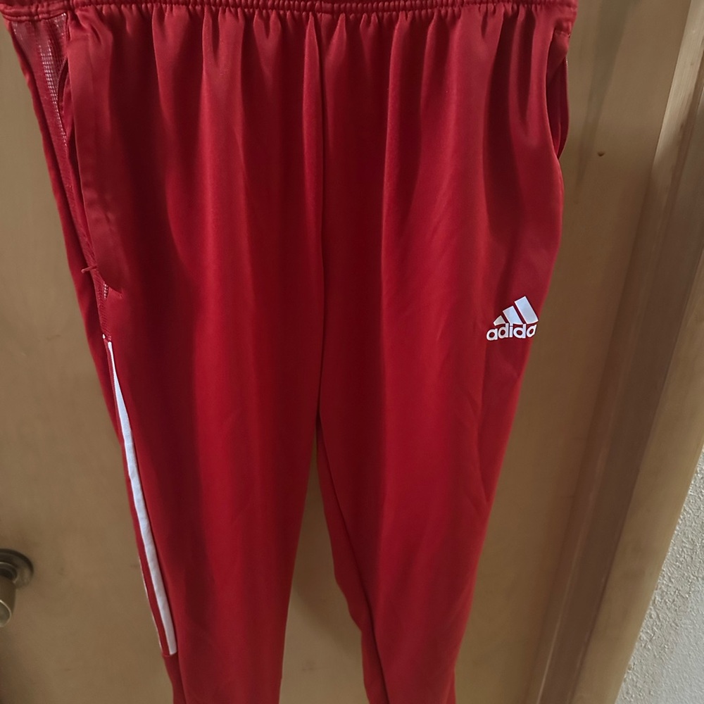 Adidas Bright Red Joggers